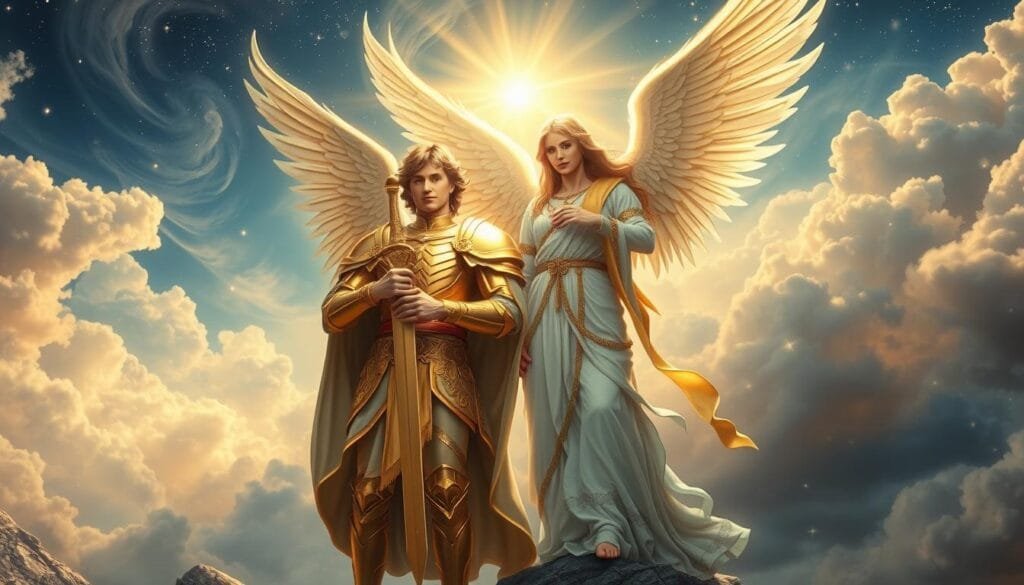 Arcanjo Miguel e Anjo Achaiah
