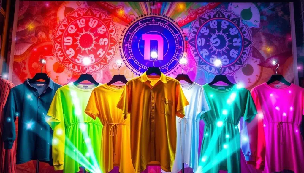 Energizando roupas com cores numerologia
