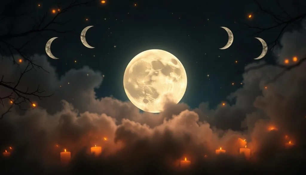 Feitiços de amor durante as fases lunares