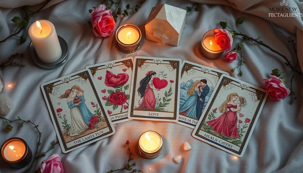 Interpretação de Tarot do Amor