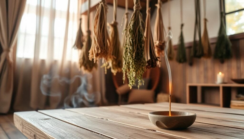 Purificação de ambientes com ervas