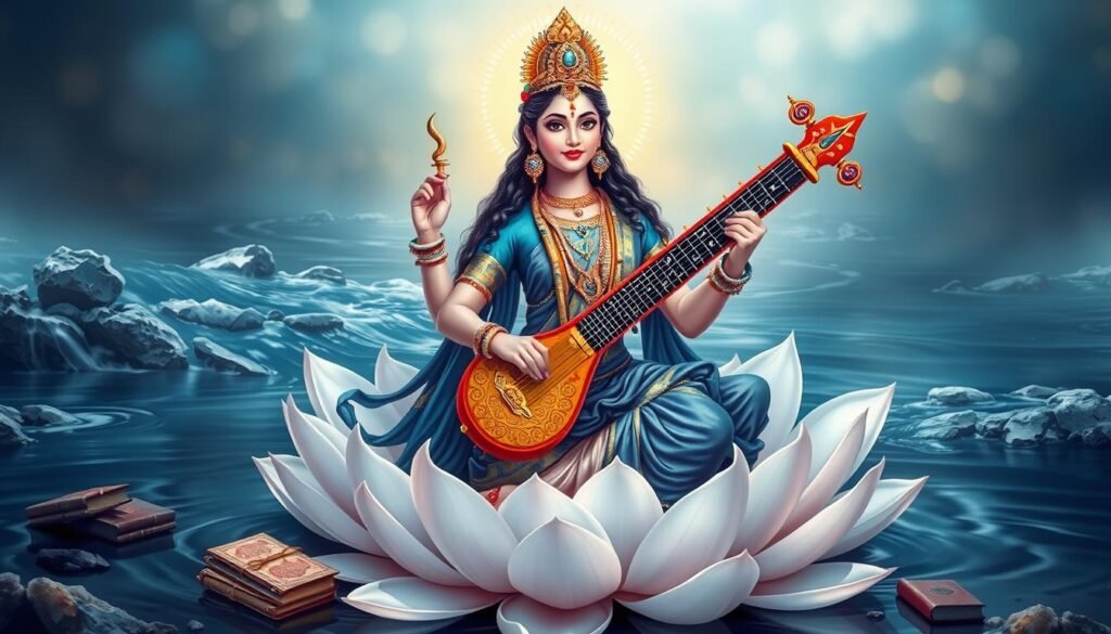 Saraswati, a deusa do conhecimento