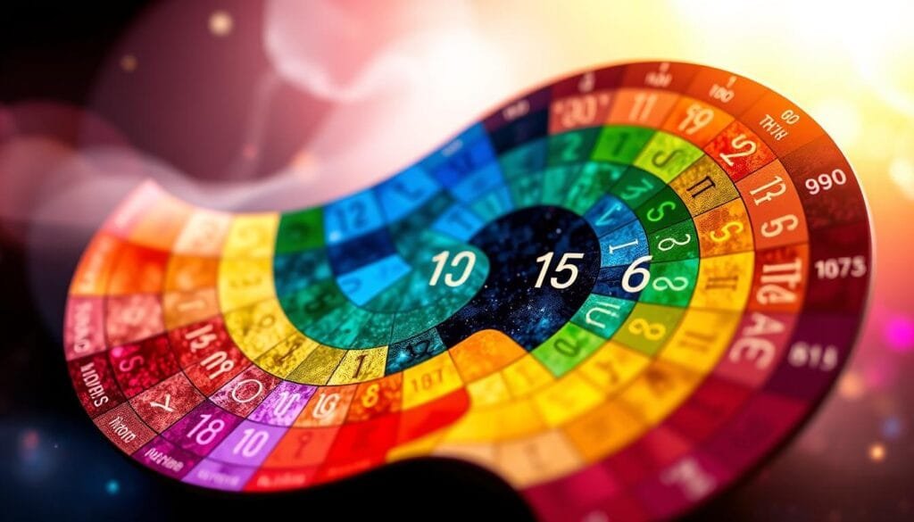Tabela de cores numerologia