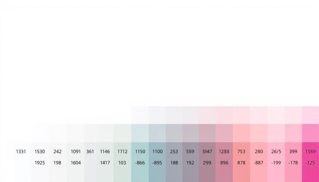 Tabela numérica das cores