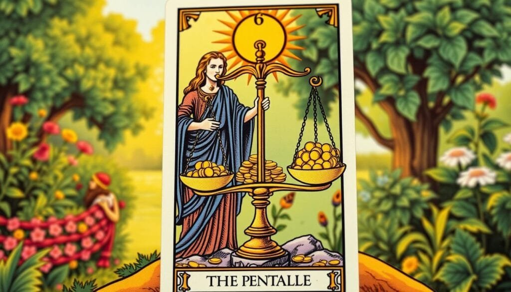 Tarot dos Ouros 6 de Ouros