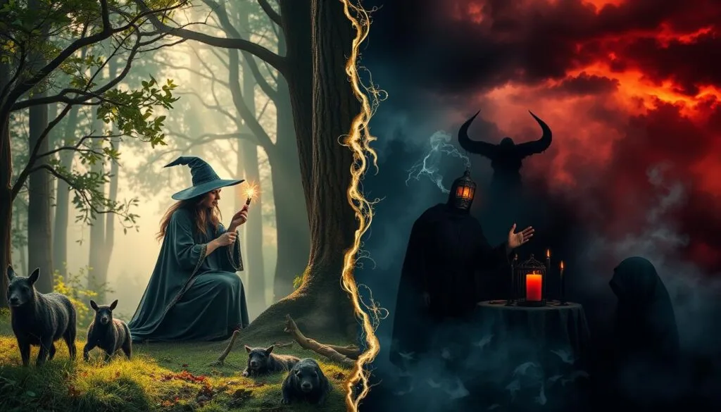 diferenças entre feitiçaria e magia negra