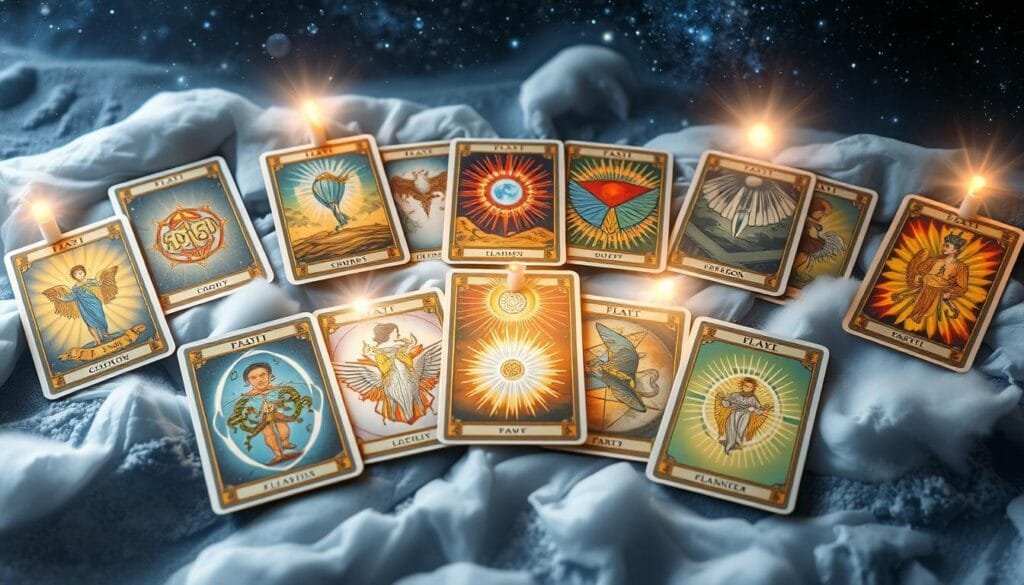 interação entre cartas de tarô