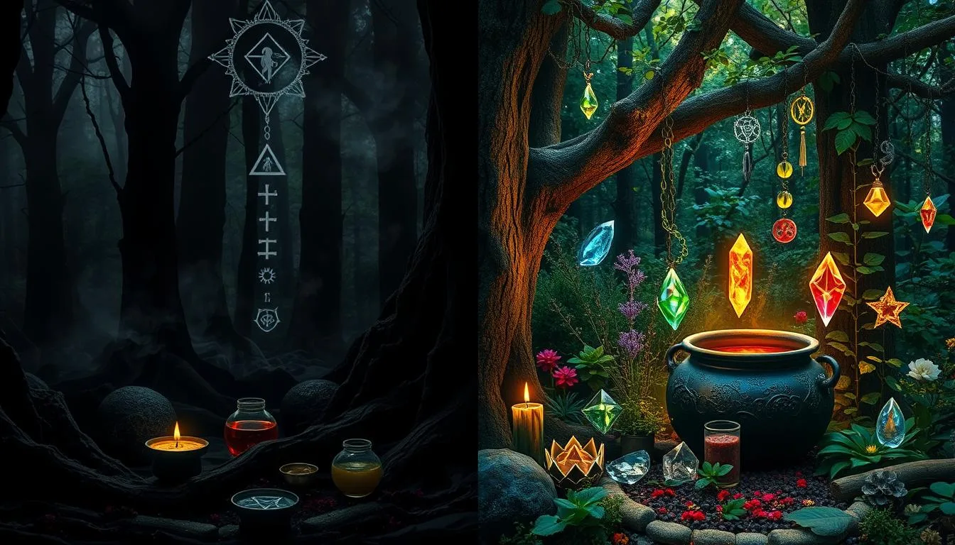 Magia Negra e Feitiçaria: Diferenças Cruciais