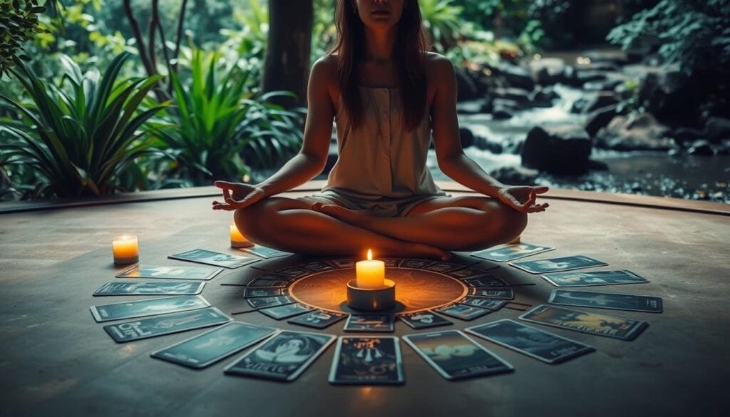 meditação com tarô