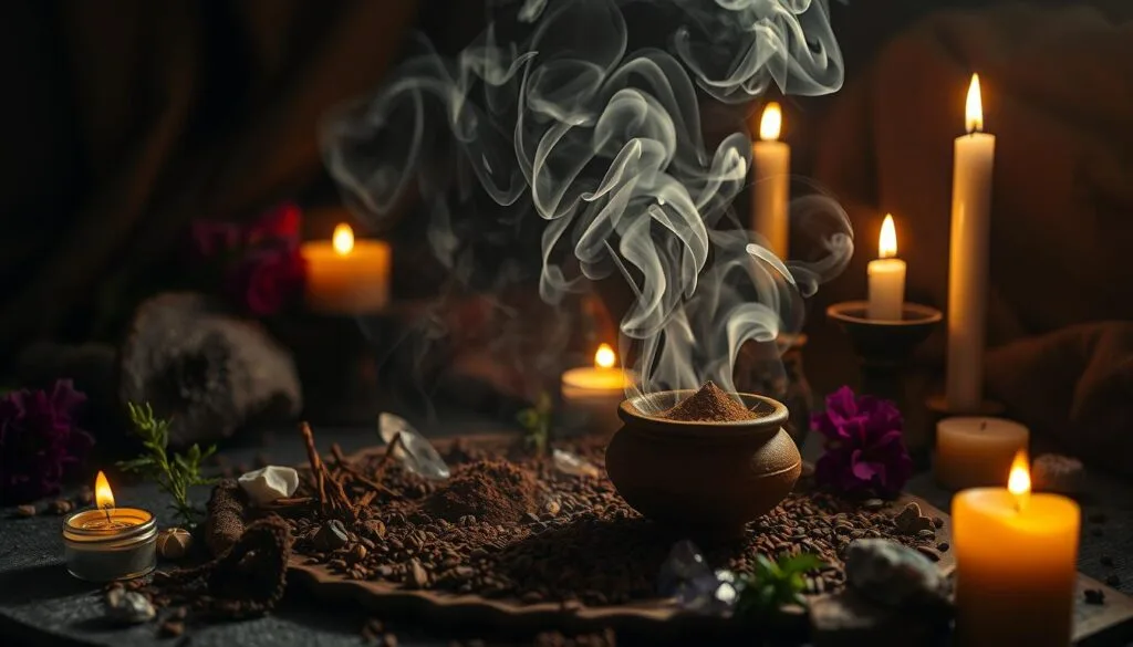 rituais de defumação com pó de café