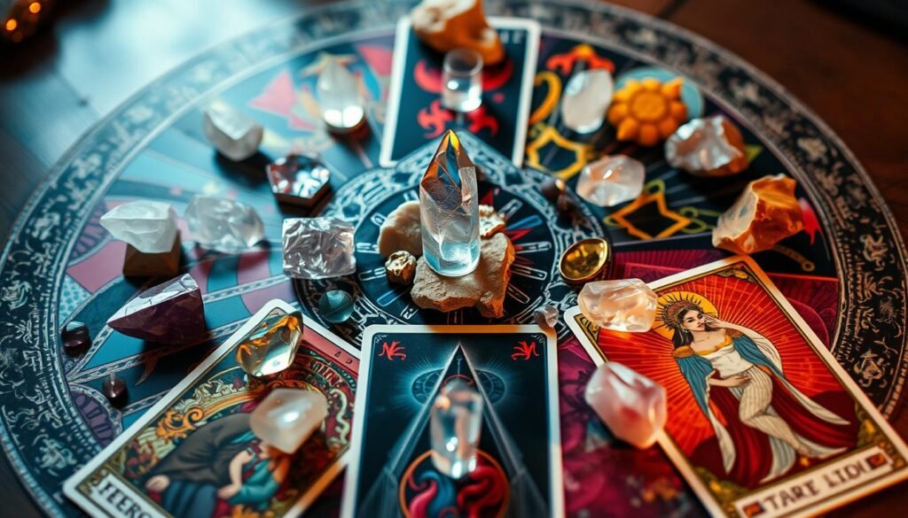 Cartas Tarot e Cristais