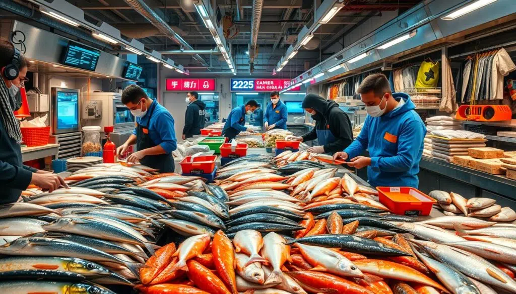Mercado de trabalho para peixes em 2025