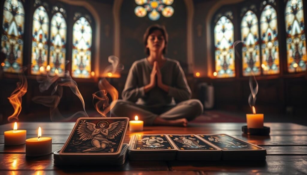 Preparação espiritual para leitura de tarot