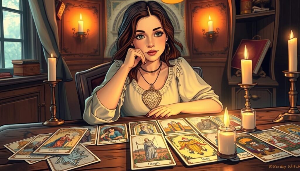 interpretação de cartas do Tarot Everyday Witch