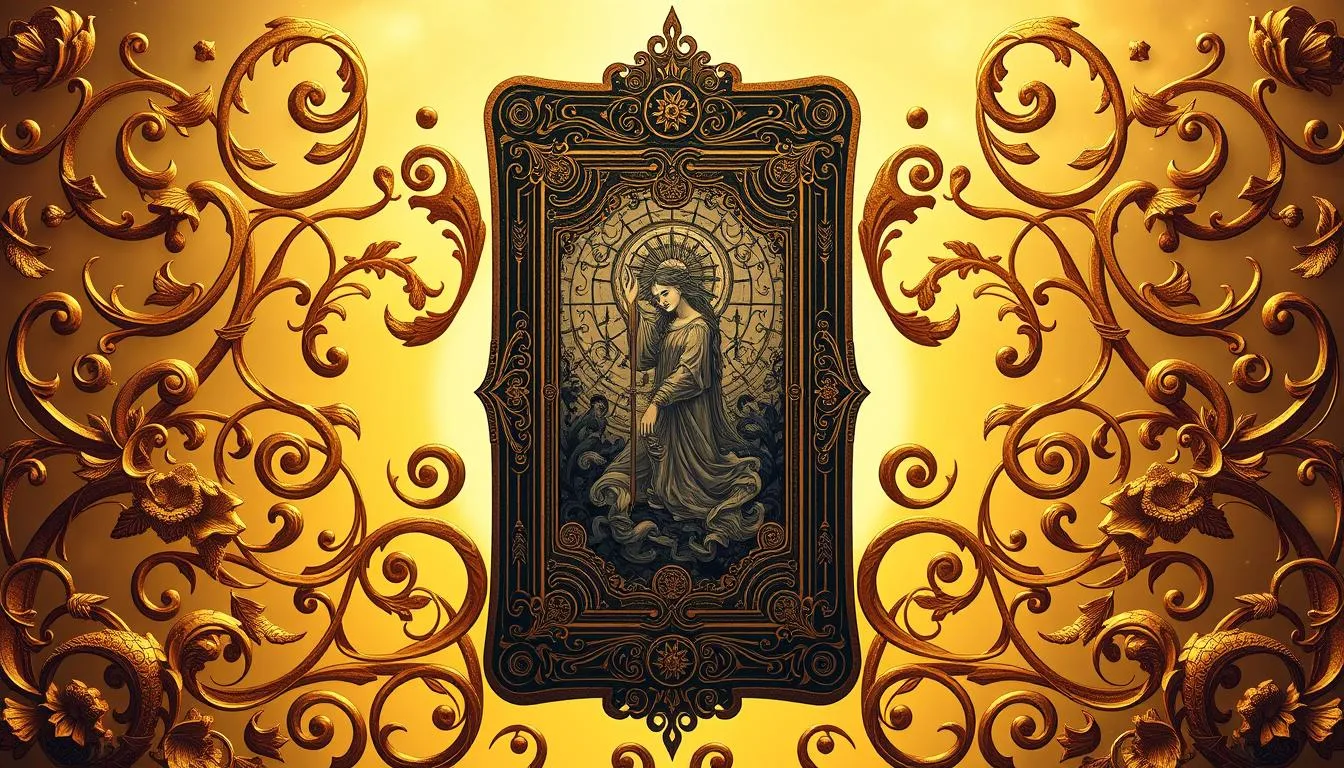 tarot golden art nouveau